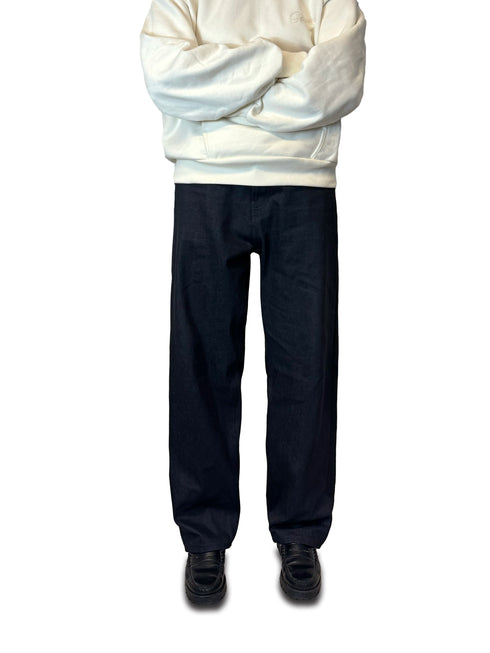 Candiani Selvedge Raw Dark Indigo Denim Fit03 Relaxed jeans